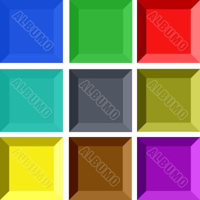 Rectangular 3D Buttons