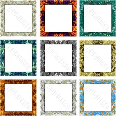 Textured picture frames