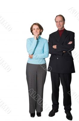 business couple standing