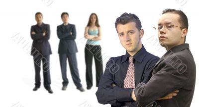 confident business team