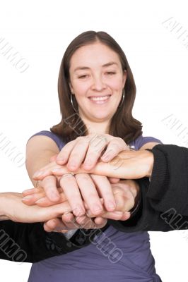 business woman teamwork