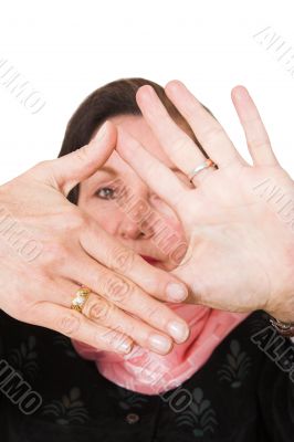 business frame - focus on hands