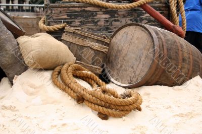 abandoned boat elements