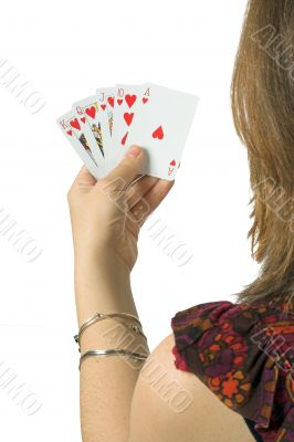 play your cards right - casual woman
