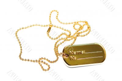 Golden dogtag