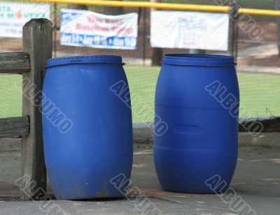 Blue Barrels