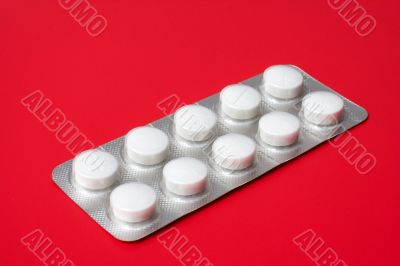 blister pack containing tablets