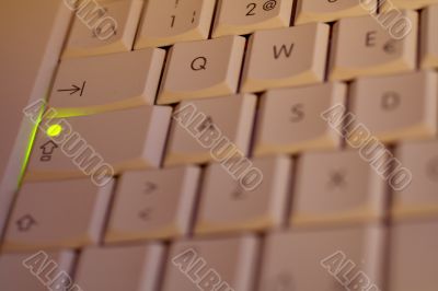 Macro image of Keyboard shift lock button