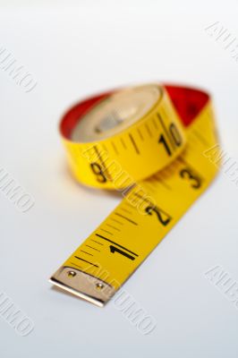 Yellow tape measure macro