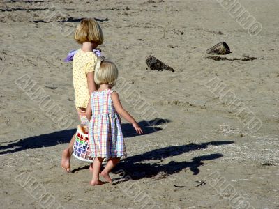 Blond Girls On The Beach