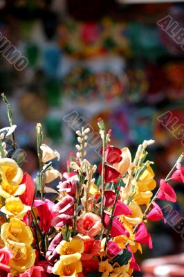 Colorful Silk Flowers