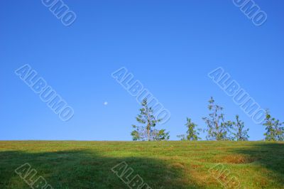 Hill and sky