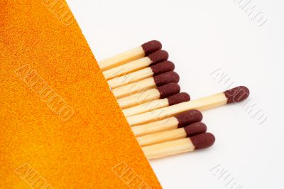 One match stick spent among match sticks