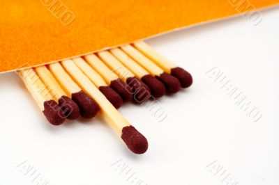 One match stick spent among match sticks