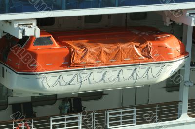 Lifeboat in Rack