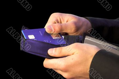 credit card payment - hands