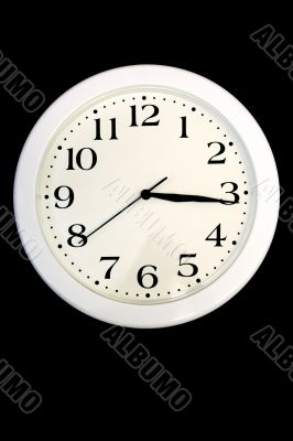 clock over black