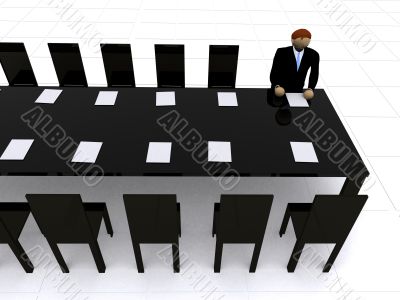 corporate meeting - 3d illustration
