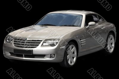 sports car over black