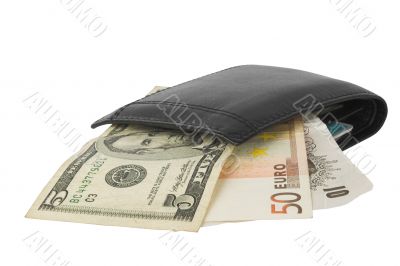 currency notes in wallet
