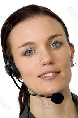 beautiful customer service girl