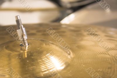Focus on cymbal