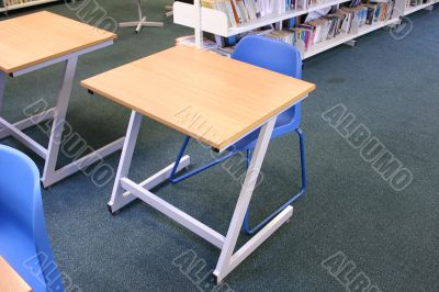 school library desks