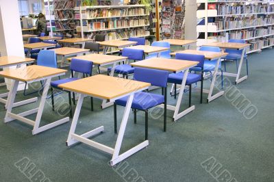 school library desks