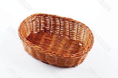 Empty wicker basket