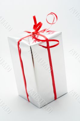 Gift box white background