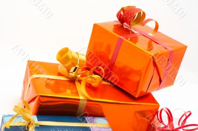 Detail of gift boxes