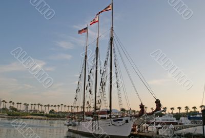 Three Masts at Dawn