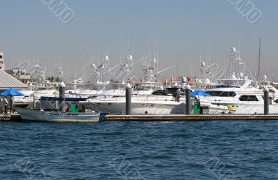 Yachts and Glass Bottom Boat