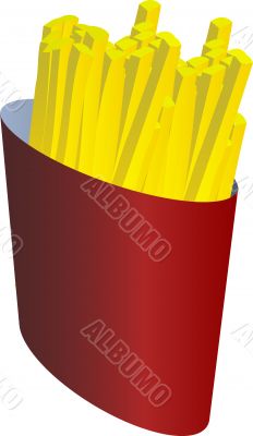 French fries illustration