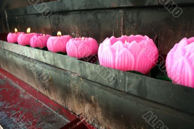 Lotus candles