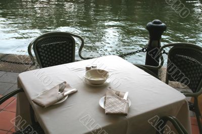 Riverside cafe
