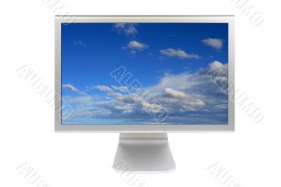 Flat panel lcd computer monitor