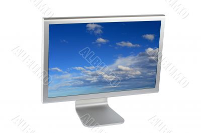 Flat panel lcd computer monitor
