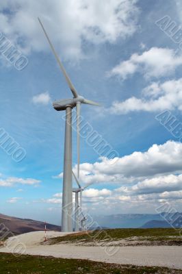 Wind turbines farm Wind turbines farm