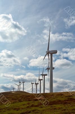 Wind turbines farm Wind turbines farm
