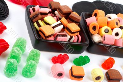 Detail of colorful sweets background