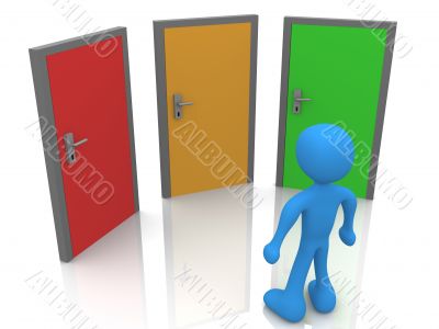 In Front Of Three Doors