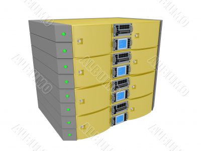 Twin Server - Yellow