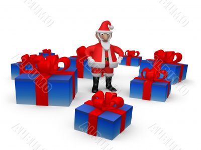 Santa with Presents