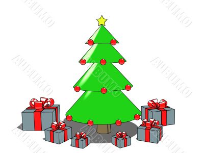 Christmas Tree &amp; Presents