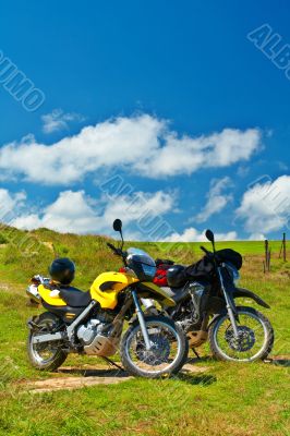 Two motorbikes