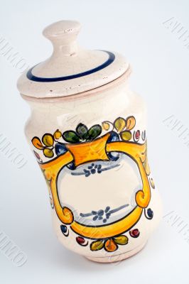 Old white jar