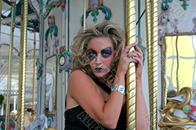 Makeup Model Holding Pole