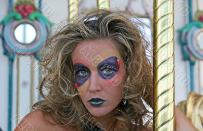 Model in Makeup Closeup