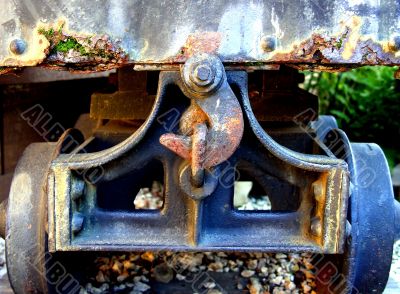 Closeup of a wagon